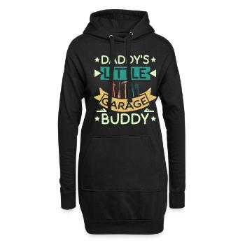 Le petit copain de garage de papa - Sweat-shirt à capuche long Femme - noir - Devant