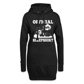 Chemise de nuit officielle Panda - Sweat-shirt à capuche long Femme - noir - Devant