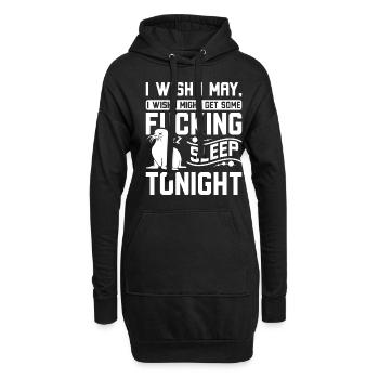 Get some sleep tonight seal - Hoodie-Kleid - Schwarz - Vorne