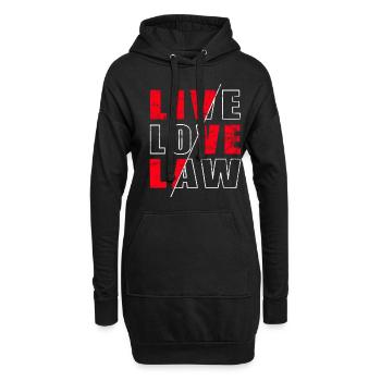 Lawyer Costume - Funny Law Student - Hoodie Dress - black - Front