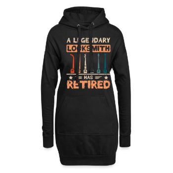 A legendary locksmith has retired - Hoodie Dress - black - Front