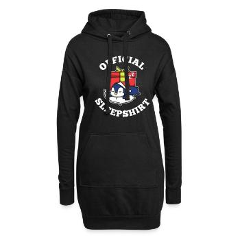 Official sleepshirt christmas - Hoodie-Kleid - Schwarz - Vorne