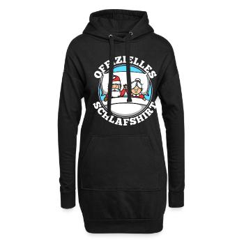 Chemise de couchage officielle Noël - Sweat-shirt à capuche long Femme - noir - Devant