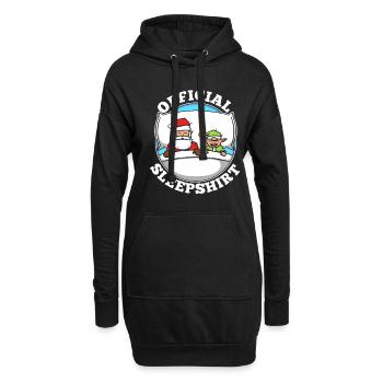 Official sleepshirt christmas - Hoodie-Kleid - Schwarz - Vorne