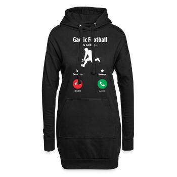 Le football gaélique appelle - Sweat-shirt à capuche long Femme - noir - Devant