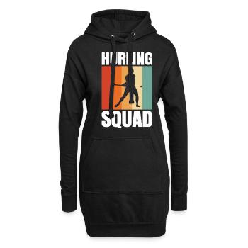Schleudern Hurling - Hoodie-Kleid - Schwarz - Vorne