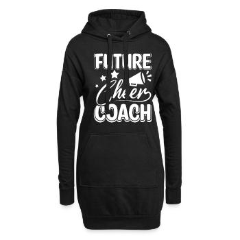 Future cheer coach - Hoodie-Kleid - Schwarz - Vorne