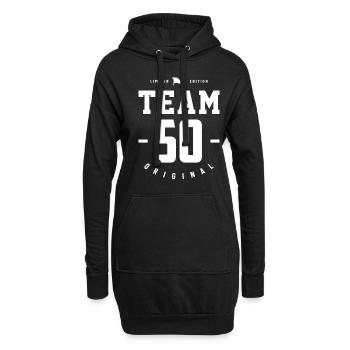 Team 50 Jahre Original - 50. Geburtstag - Hoodie-Kleid - Schwarz - Vorne