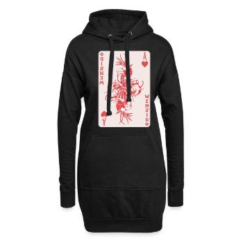 Folk Creature Wendigo Card Halloween Cryptid - Hoodie-Kleid - Schwarz - Vorne