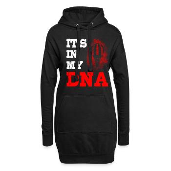It's in my dna hot air balloon pilot - Hoodie-Kleid - Schwarz - Vorne