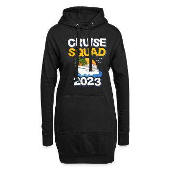 Cruise Squad 2023 Urlaub - Hoodie-Kleid - Schwarz - Vorne