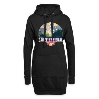 Banff Alberta Canada Terrain de camping Lake Louise Nati - Sweat-shirt à capuche long Femme - noir - Devant