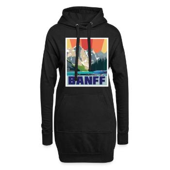 Parc national Banff Lake Louise Canada Camping Albe - Sweat-shirt à capuche long Femme - noir - Devant