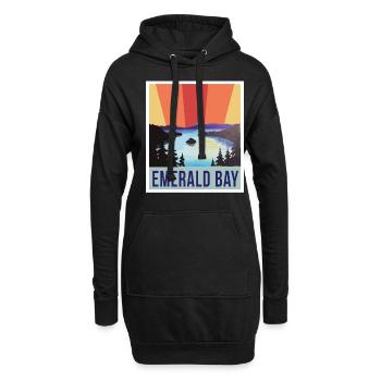 Emerald Bay Nevada Camping California State Park L - Hoodie-Kleid - Schwarz - Vorne