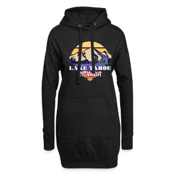 Lake Tahoe Mountains Wildlife Grizzlybär Kaliforni - Hoodie-Kleid - Schwarz - Vorne