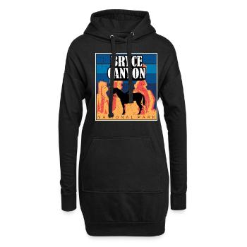 Bryce Canyon Nationalpark Utah Souvenir Wandern - Hoodie-Kleid - Schwarz - Vorne