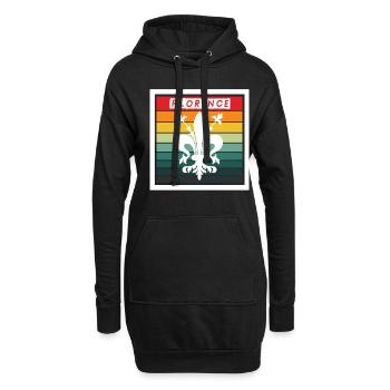 Florence Italie Toscane Cathédrale Italienne H - Sweat-shirt à capuche long Femme - noir - Devant