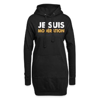 I Am Moderation Drink In Moderation Funny Beer - Hoodie-Kleid - Schwarz - Vorne