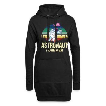 Astronaute de l’espace Rétro planète système solaire Gal - Sweat-shirt à capuche long Femme - noir - Devant