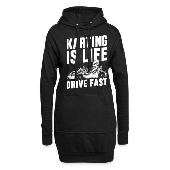 Kart Life Racing Go-Kart Racer Go-Kart Racing - Sweat-shirt à capuche long Femme - noir - Devant