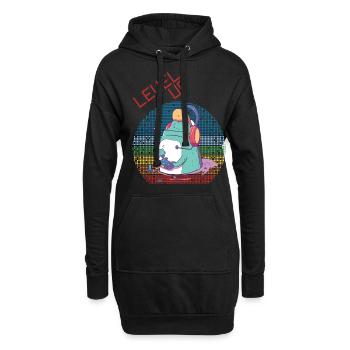 Level Up Gamer Video Games Retro Vintage Gaming Ga - Hoodie-Kleid - Schwarz - Vorne
