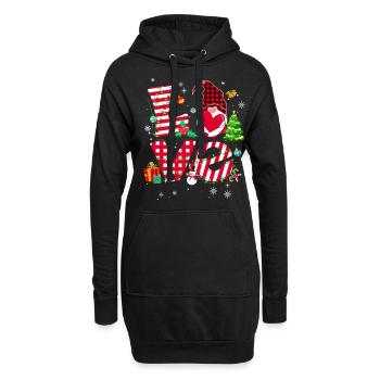 Being Aunt Is A Little Bit Parent Teach - Hoodie-Kleid - Schwarz - Vorne
