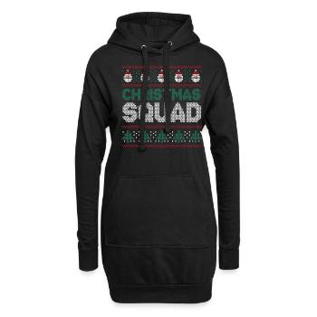 Santa Happy December Squad Hässliche Weihnachten - Hoodie-Kleid - Schwarz - Vorne