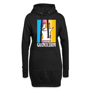 Guinicorn - Hoodie-Kleid - Schwarz - Vorne