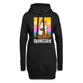 Guinicorn - Hoodie-Kleid - Schwarz - Vorne
