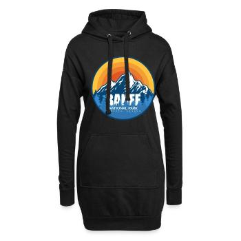 Parc national Banff Alberta Canada Souvenir - Sweat-shirt à capuche long Femme - noir - Devant