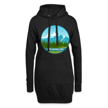 Parc national Banff Canada Alberta Souvenir Randonnée pédestre - Sweat-shirt à capuche long Femme - noir - Devant