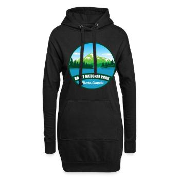 Parc national de l’Alberta Banff Canada Randonnée souvenir - Sweat-shirt à capuche long Femme - noir - Devant