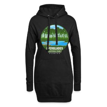 Parc national des Everglades Floride Randonnée Crocodile - Sweat-shirt à capuche long Femme - noir - Devant