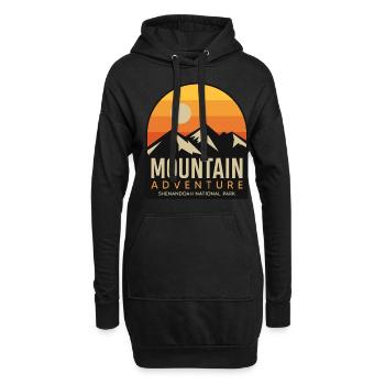 Promenade dans la nature Parc national de Shenandoah Souvenir Vi - Sweat-shirt à capuche long Femme - noir - Devant