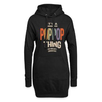 Mens It's a PopPop Thing Funny Dad Grandpa - Hoodie Dress - black - Front
