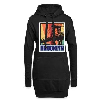Brooklyn New York City Bridge NY Souvenir USA - Hoodie Dress - black - Front