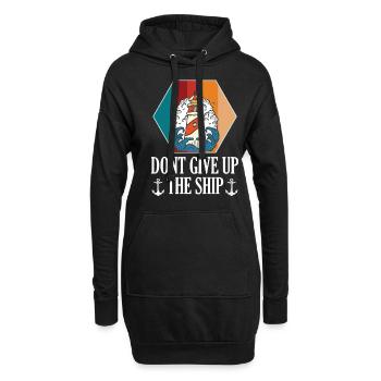 Leuchtturm Light Up My Life Anker Meer Ozean Kapit - Hoodie-Kleid - Schwarz - Vorne
