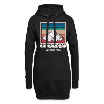 Montagnes Parc national de Shenandoah Virginie Randonnée - Sweat-shirt à capuche long Femme - noir - Devant