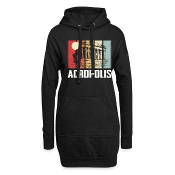 Parthénon Acropole Athènes Grèce Grèce - Sweat-shirt à capuche long Femme - noir - Devant
