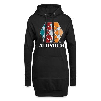Atomium Atomic nucleus Bruxelles Science for Ph - Sweat-shirt à capuche long Femme - noir - Devant