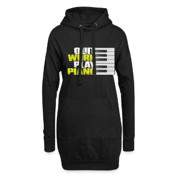 Saxophon Jazz Freedom Orchestra Musiker Smooth Jaz - Hoodie-Kleid - Schwarz - Vorne