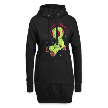 La sorcellerie de poupée vaudou Est-ce que ça fait mal? Relique effrayante - Sweat-shirt à capuche long Femme - noir - Devant