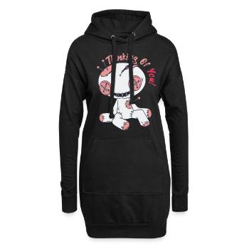 Poupée vaudou effrayante Sorcellerie Halloween à vous d - Sweat-shirt à capuche long Femme - noir - Devant