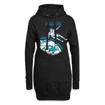 Avertissement Parkour Sautez par-dessus tout Freestyle Runnin - Sweat-shirt à capuche long Femme - noir - Devant