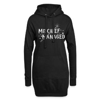 100th Day Mischief Manage Happy 100 Days of School - Hoodie-Kleid - Schwarz - Vorne