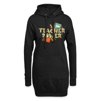 Teacher Power 100th Day Happy 100 Days Of School - Hoodie Dress - black - Front