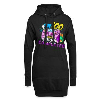 Le jeu du 100e jour des élèves complète 100 jours d’école - Sweat-shirt à capuche long Femme - noir - Devant