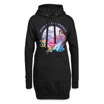 Majestic Rabbit 2023 Year Happy Chinese New Year - Hoodie-Kleid - Schwarz - Vorne