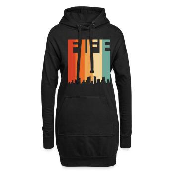 Fife UK England - Hoodie-Kleid - Schwarz - Vorne
