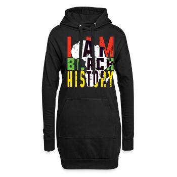 Africa Black History Pride Black History Month - Hoodie-Kleid - Schwarz - Vorne